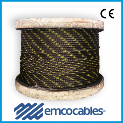 Cable Alma Acero Emcocables Alquitranado 6x19